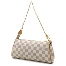 Louis Vuitton-Clutch Eva Damier Azur da Louis Vuitton-Branco