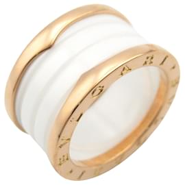 Bulgari BVLGARI B-zero1 Au750 Keramikkring Größe 12 Weiß