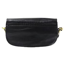 Dior-Dior Leather Shoulder Bag Black-Black