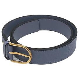 Cinto Louis Vuitton Monogram Empreinte Santur Glaceaus Azul Roxo