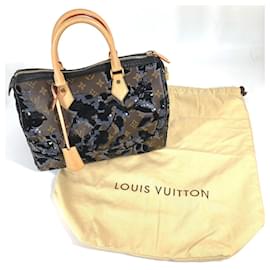 Louis Vuitton-Louis Vuitton Monogram Fleur de Ge Speedy 30 Mini Boston Bag-Brown,Black