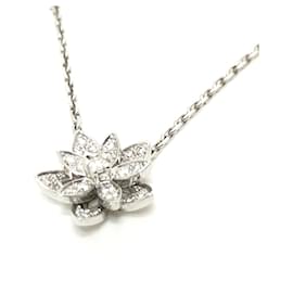 Van Cleef & Arpels-Collier en diamant Lotus K18WG de Van Cleef & Arpels-Argenté