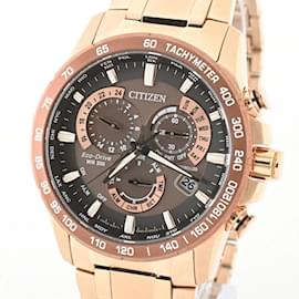 Citizens of Humanity-Citizen Eco-Drive Brown Quartz Wristwatch-Other