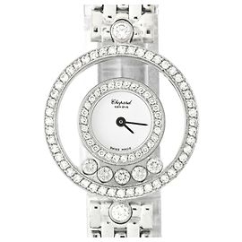 Chopard Happy Diamonds 20 3957 K18WG Diamant Quarz Uhr Andere