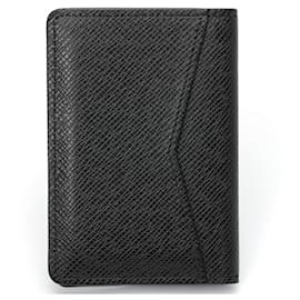 Louis Vuitton-Louis Vuitton Taiga Leather Card Case-Black
