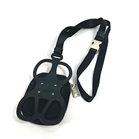 Prada-Prada Triangle Logo Plate Smartphone Pouch-Black