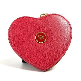 Monedero en forma de corazón con logo Anagram Loewe Roja
