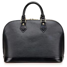 Louis Vuitton-Louis Vuitton Black Epi Alma PM-Black