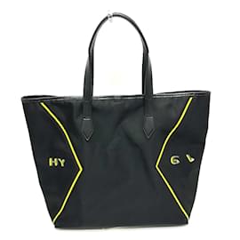 Givenchy-Givenchy Logo Shoulder Bag Tote-Black,Yellow