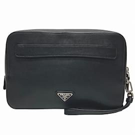 Prada-Prada VR0052 Travel Pouch Bag-Black