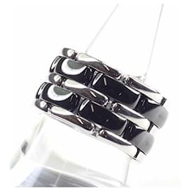 Chanel-Chanel Ultra Collection Band Ring-Black,Golden