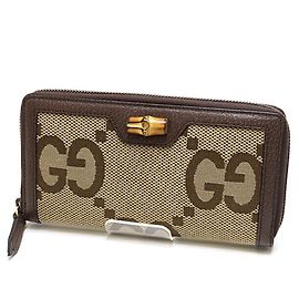Monedero Gucci Bamboo Beige