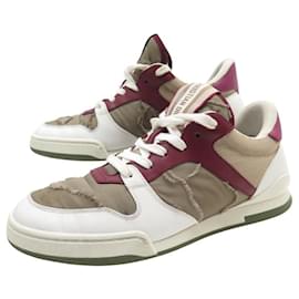 Dior-CHRISTIAN DIOR TRAVEL NYLON SNEAKERS 39.5 + BOX-Khaki