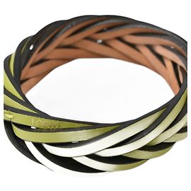 Bracelet en cuir vert Loewe Vert