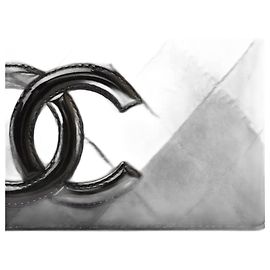 Schwarze Leder-Kartenetui von Chanel Schwarz