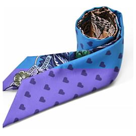 Hermès-Hermes Twilly Scarf in Blue-Blue