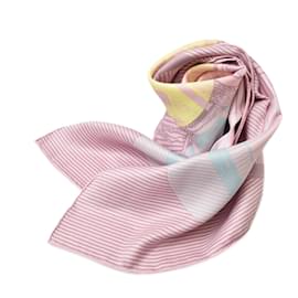 Hermès-Hermes Light Pink Silk Scarf-Pink