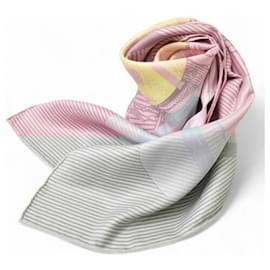 Hermès-Hermes Light Pink Silk Scarf-Pink