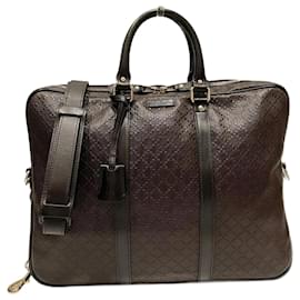 Gucci-Gucci Diamante Briefcase-Dark brown