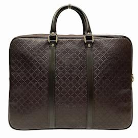 Gucci-Gucci Diamante Briefcase-Dark brown
