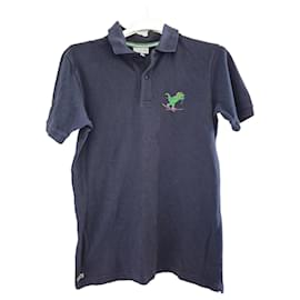 Lacoste-Navy blue short sleeve Lacoste polo size 14 years-Navy blue