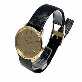 Omega-Omega De Ville Hand-wound Gold Dial Watch-Other