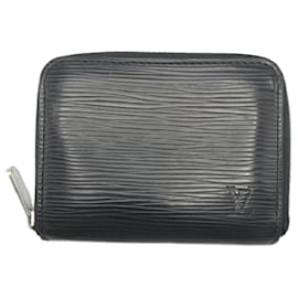 Louis Vuitton-Louis Vuitton Epi Black Zippy Coin Purse-Black