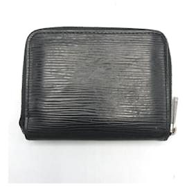Louis Vuitton-Louis Vuitton Epi Black Zippy Coin Purse-Black