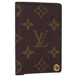 Louis Vuitton-LOUIS VUITTON Monogram Porto Cartes Crdit Pression Card Case M60937 Auth th5884-Monogram