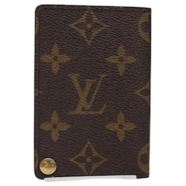 Louis Vuitton-LOUIS VUITTON Monogram Porto Cartes Crdit Pression Card Case M60937 Auth th5884-Monogram