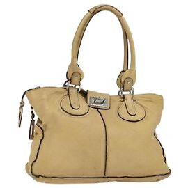 Chloé Borsa Tote Chloe Paddington in pelle beige Auth am8249 Beige