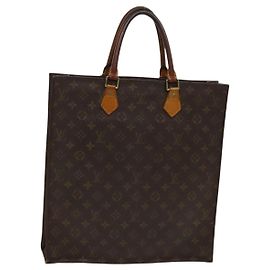 LOUIS VUITTON Monogram Sac Plat Handtasche M51140 LV Auth 119195 Monogramm