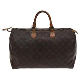 Louis Vuitton-LOUIS VUITTON Monogram Speedy 40 Hand Bag M41522 LV Auth 119995-Monogram
