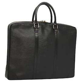 Louis Vuitton-LOUIS VUITTON Epi Porte Documents Voyage Business Bag Black M54472 Auth ep8680-Black