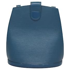 Louis Vuitton-LOUIS VUITTON Epi Cluny Shoulder Bag Blue M52255 LV Auth 119203-Blue