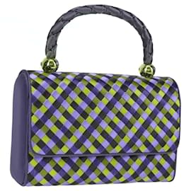 Autre Marque-BOTTEGA VENETA INTRECCIATO Hand Bag Canvas Multicolor Gold Auth MX094M-Multiple colors,Golden