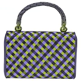 Autre Marque-BOTTEGA VENETA INTRECCIATO Hand Bag Canvas Multicolor Gold Auth MX094M-Multiple colors,Golden