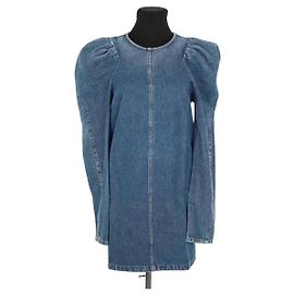 Sportmax Vestido de algodón azul Azul