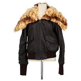Kenzo Braune Pelzjacke Braun