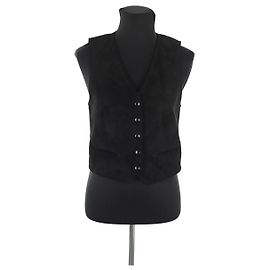 The Kooples Schwarze Lederjacke Schwarz