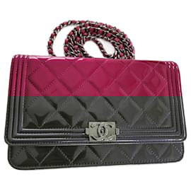 Chanel-Wallet on chain BOY-Pink