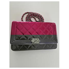 Chanel-Wallet on chain BOY-Pink