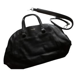 BOLSA DE MÃO LANCEL 48 50 A06343 COURO PRETO COM ALÇA Preto
