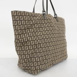 Fendi-Fendi Zucchino Tote Bag-Brown