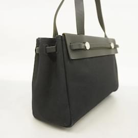 Hermès-Sac Tote Hermes Airbag PM Toile Officier-Noir