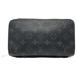 Louis Vuitton-Pochette Zippy XL Monogram Eclipse de Louis Vuitton-Noir,Monogramme