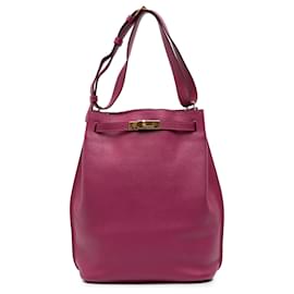 Hermès-Hermès Rose Togo So Kelly 26-Rose,Autre