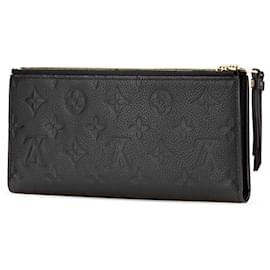 Louis Vuitton-Louis Vuitton Black Monogram Empreinte Adele Wallet-Black