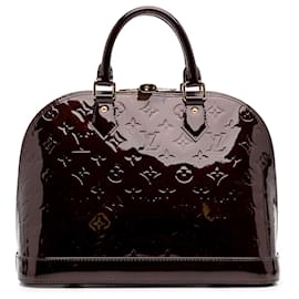 Louis Vuitton-Louis Vuitton Purple Monogram Vernis Alma PM-Purple
