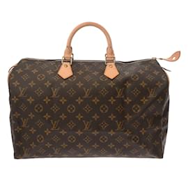 Louis Vuitton-Louis Vuitton Monogram Speedy 40 Handbag-Brown,Monogram
